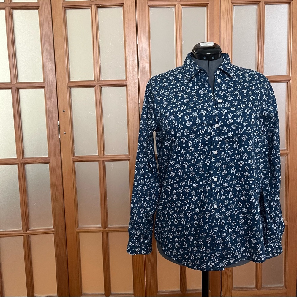 R.M. Williams Navy Floral Button Down Shirt